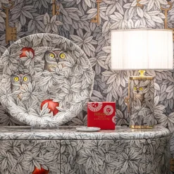 Base Lampada piccola Civette e Mele Rosse Exclusive CM70 - Fornasetti