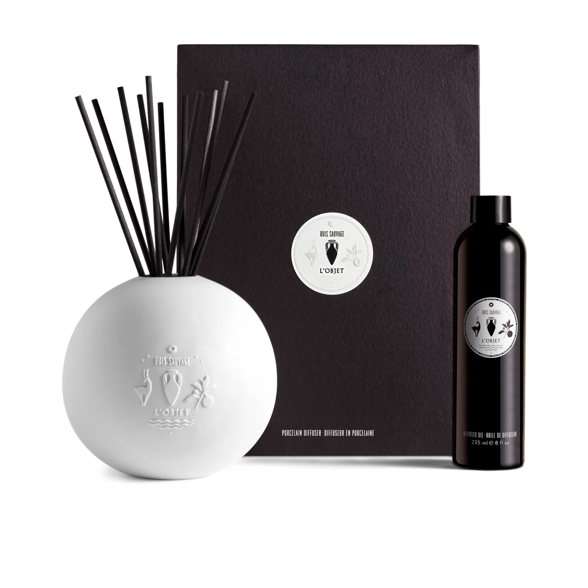 Bois Sauvage Porcelain Diffuser Set - L'Objet