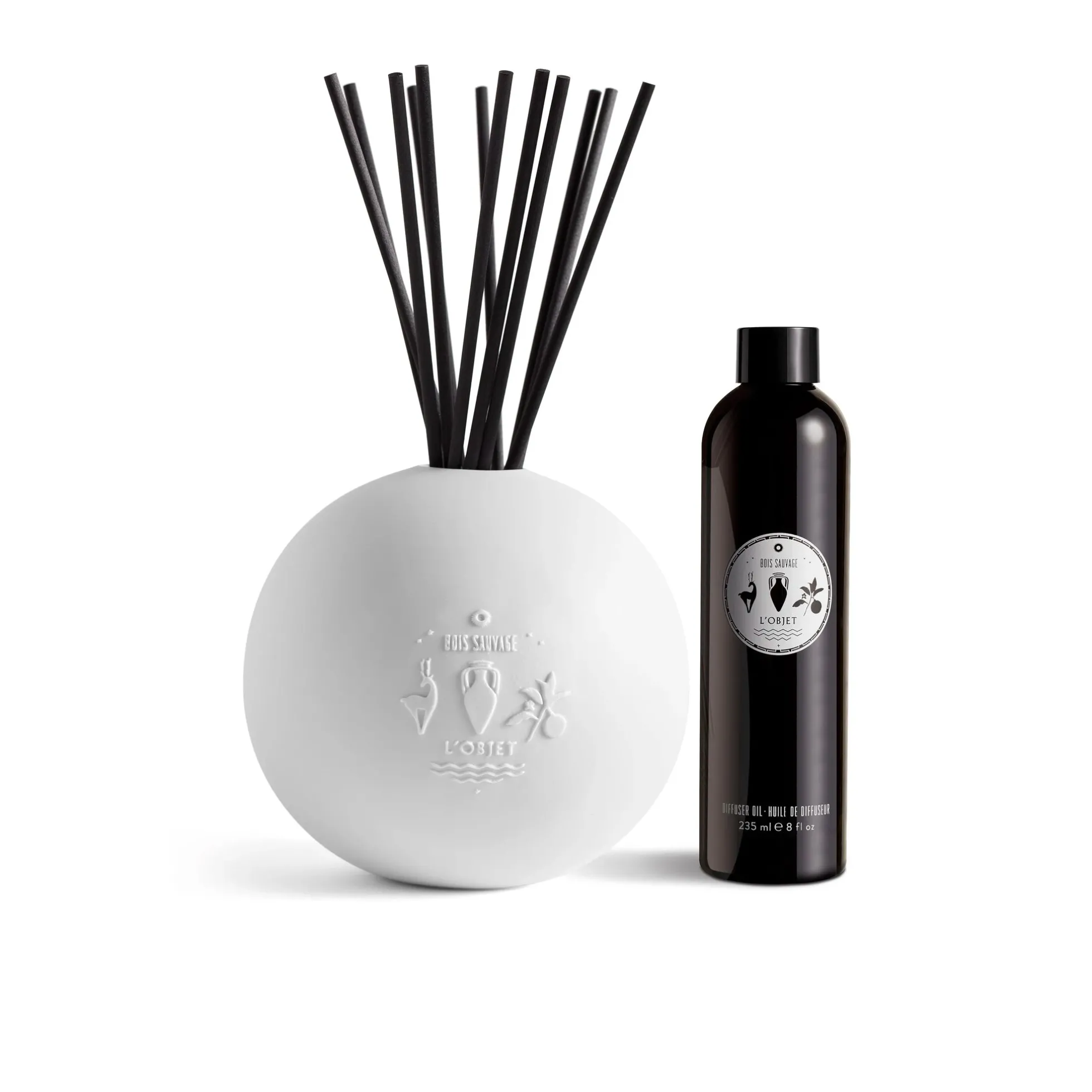 Bois Sauvage Porcelain Diffuser Set - L'Objet