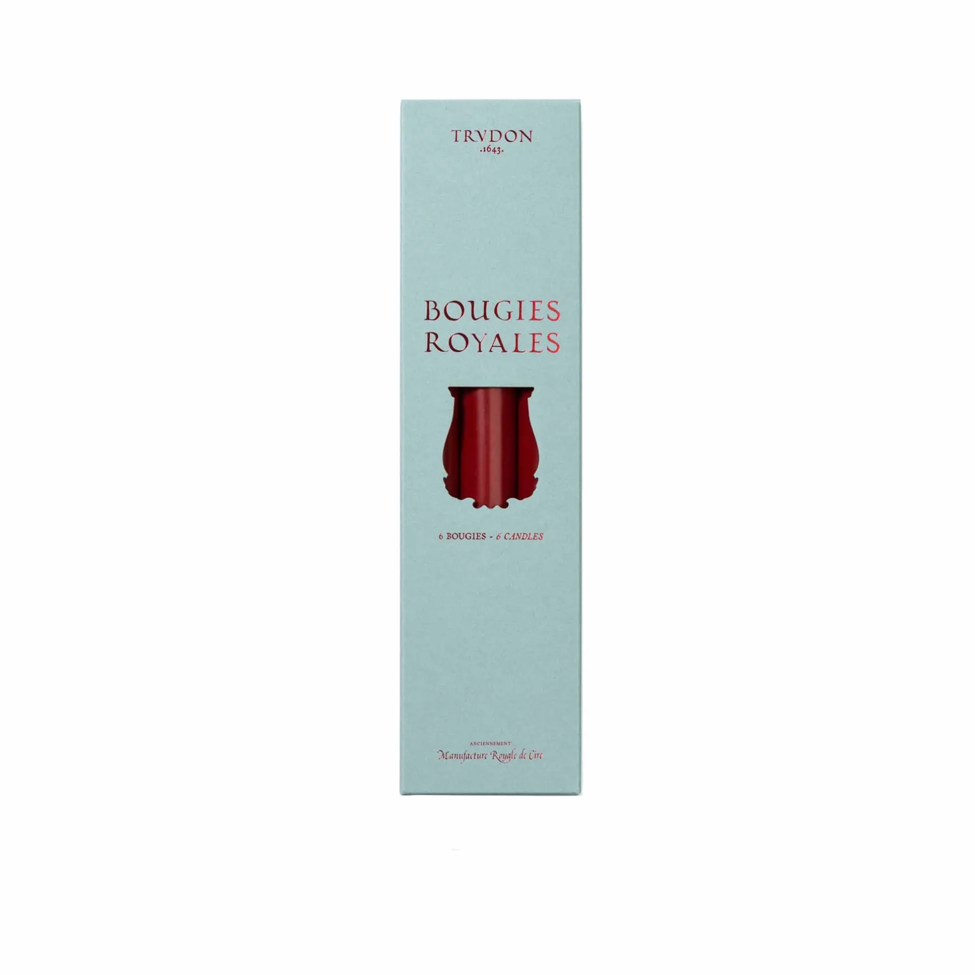 Box di 6 Candele Burgundy Royale - Trudon