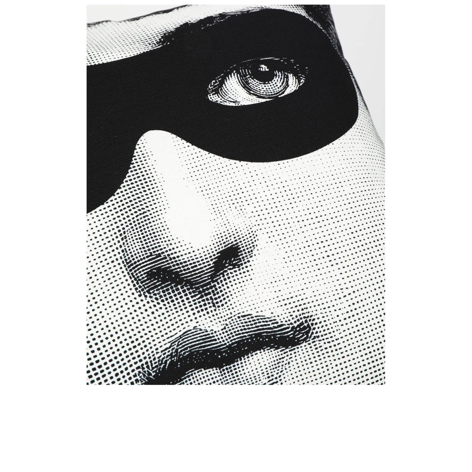 Cuscino Burlesque bianco/nero - Fornasetti