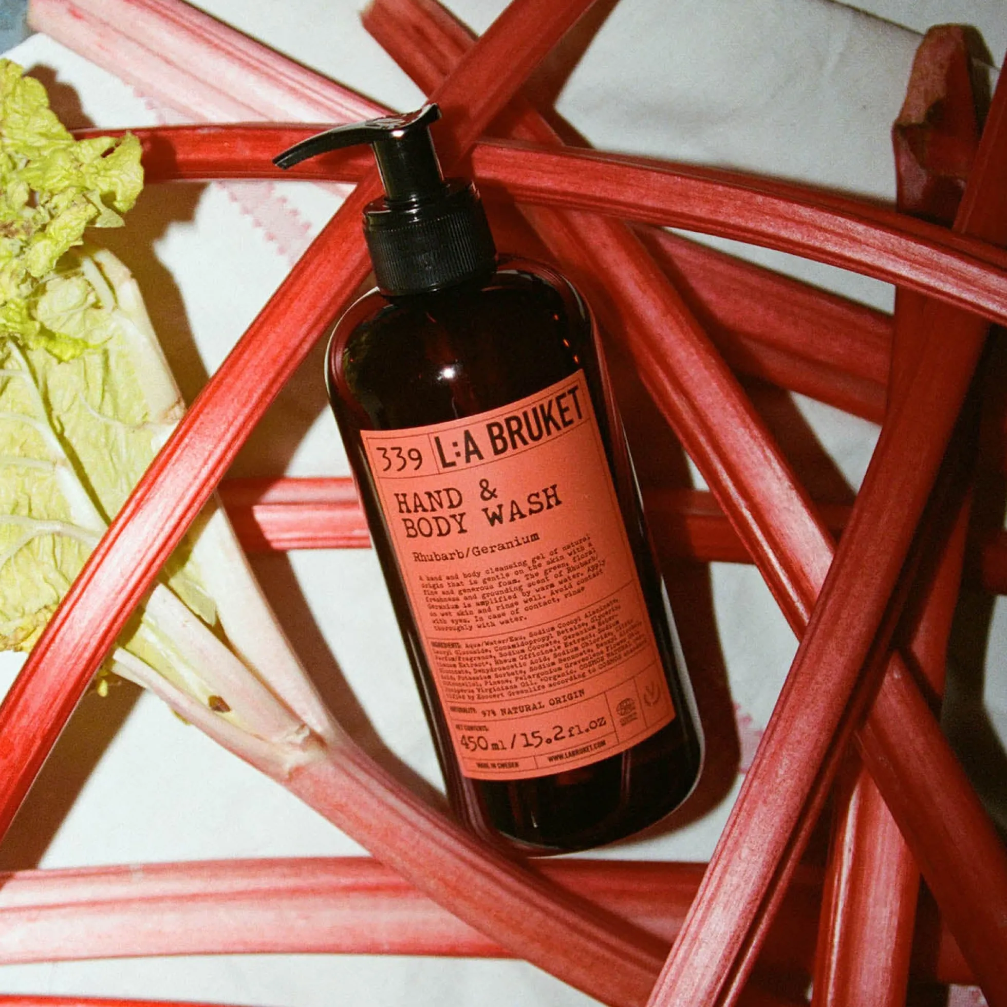339 Hand & Body Wash Rhubarb | Geranium - L:A Bruket
