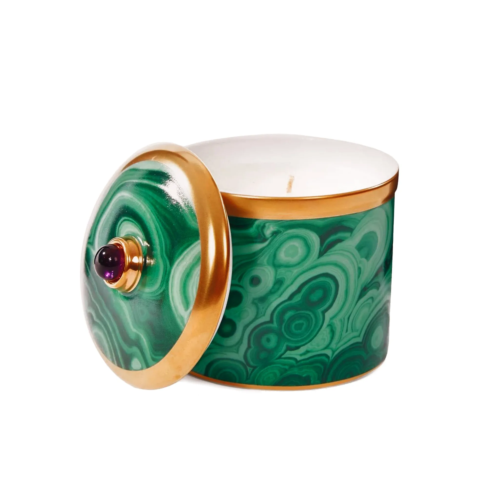 Malachite Candle - L'Objet