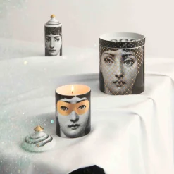NEL MENTRE Candela Decoro Mascherina Fragranza Frutto Proibito - Fornasetti