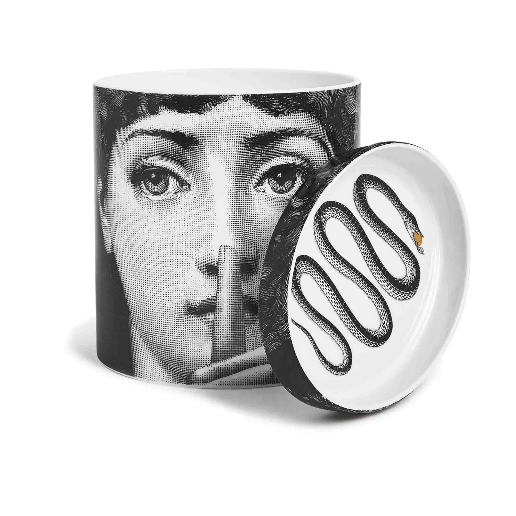 NEL MENTRE Candela Decoro Mascherina Fragranza Frutto Proibito - Fornasetti