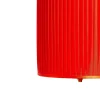 Paralume Cilindrico Plissé Rosso - Fornasetti