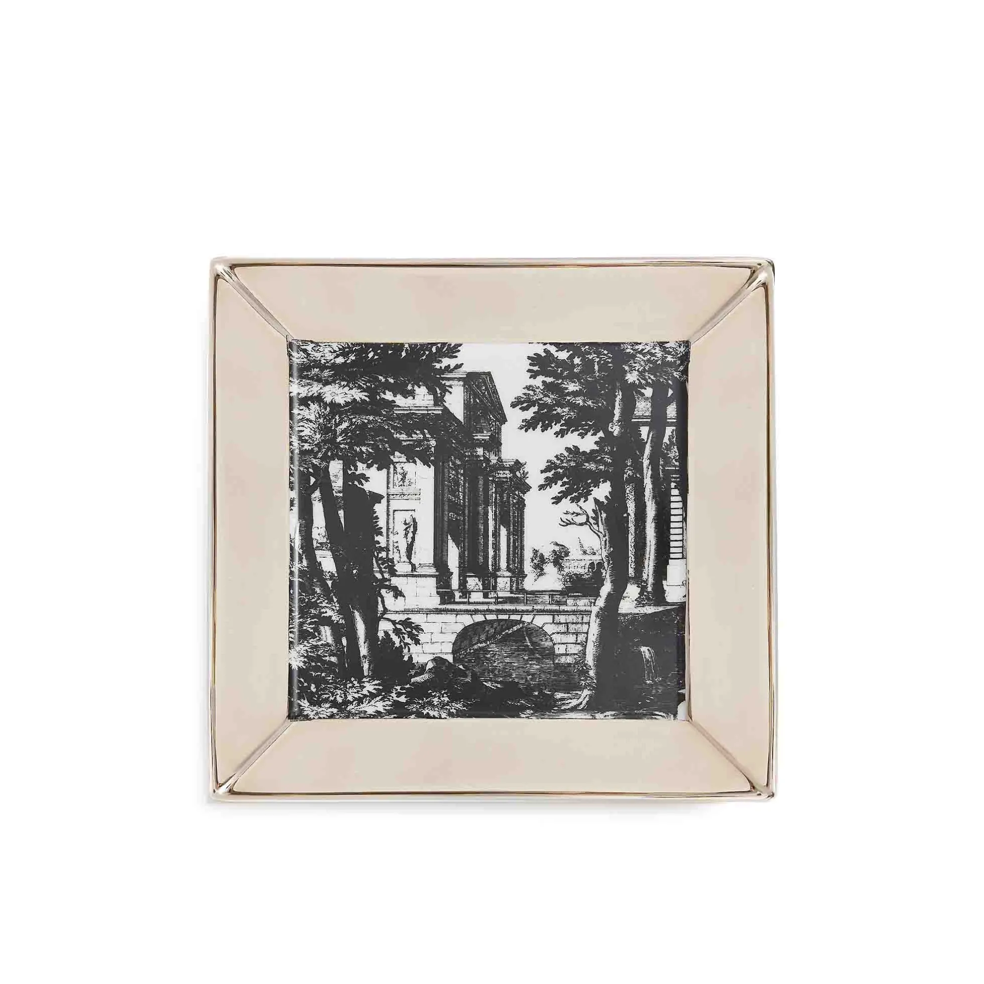 Piatto quadrato Giardino Settecentesco - Fornasetti