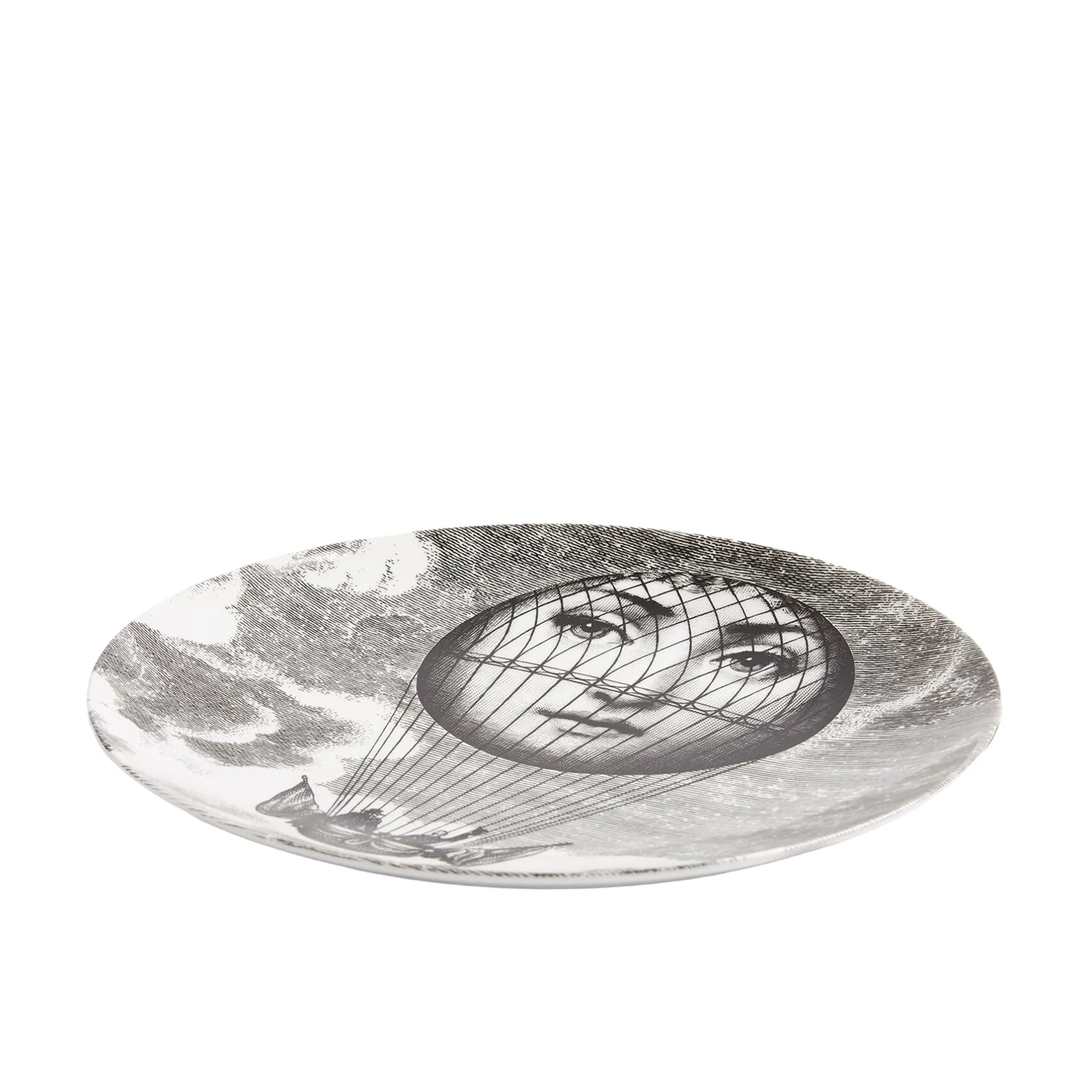 Piatto Tema e Variazioni n.93 B/N - Fornasetti