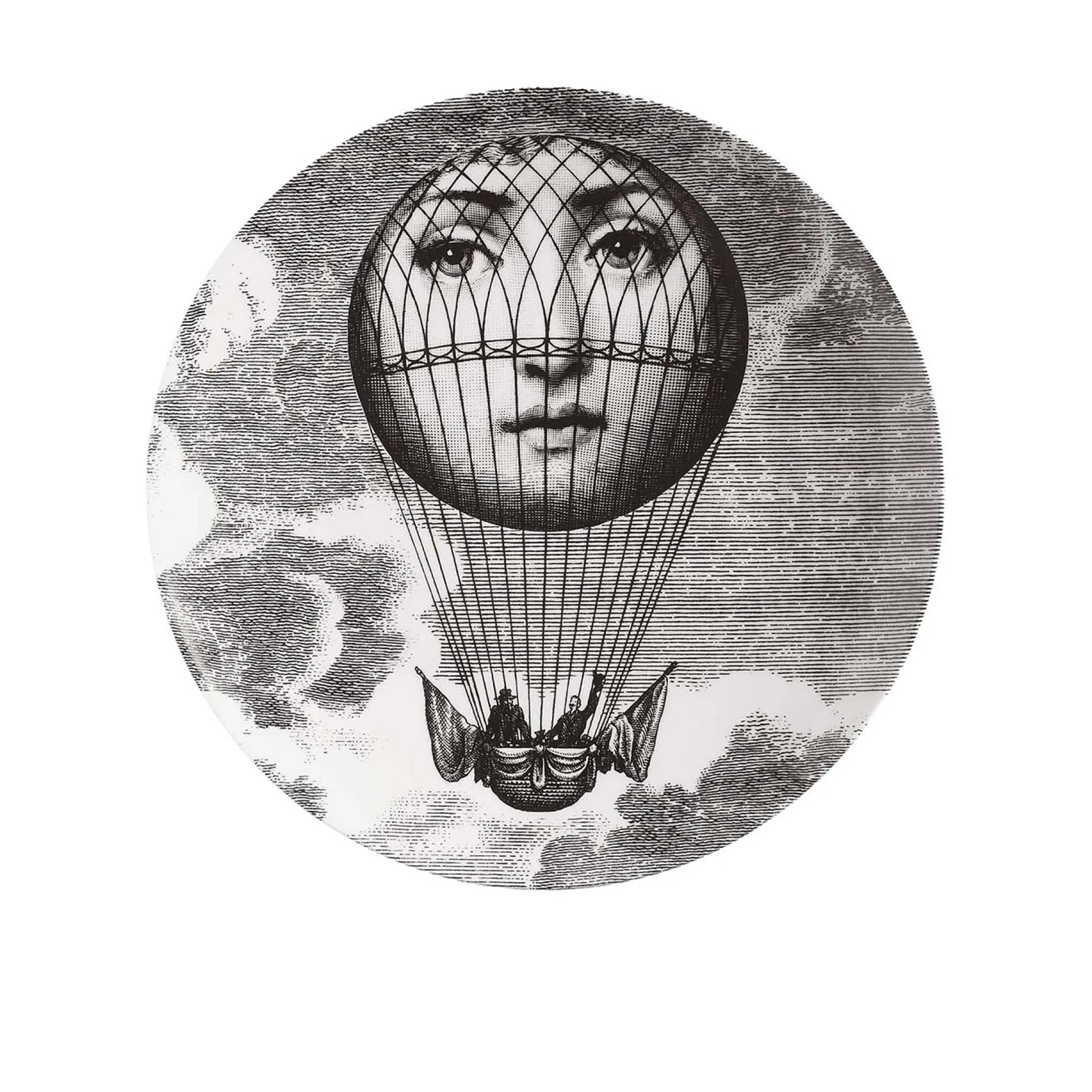 Piatto Tema e Variazioni n.93 B/N - Fornasetti