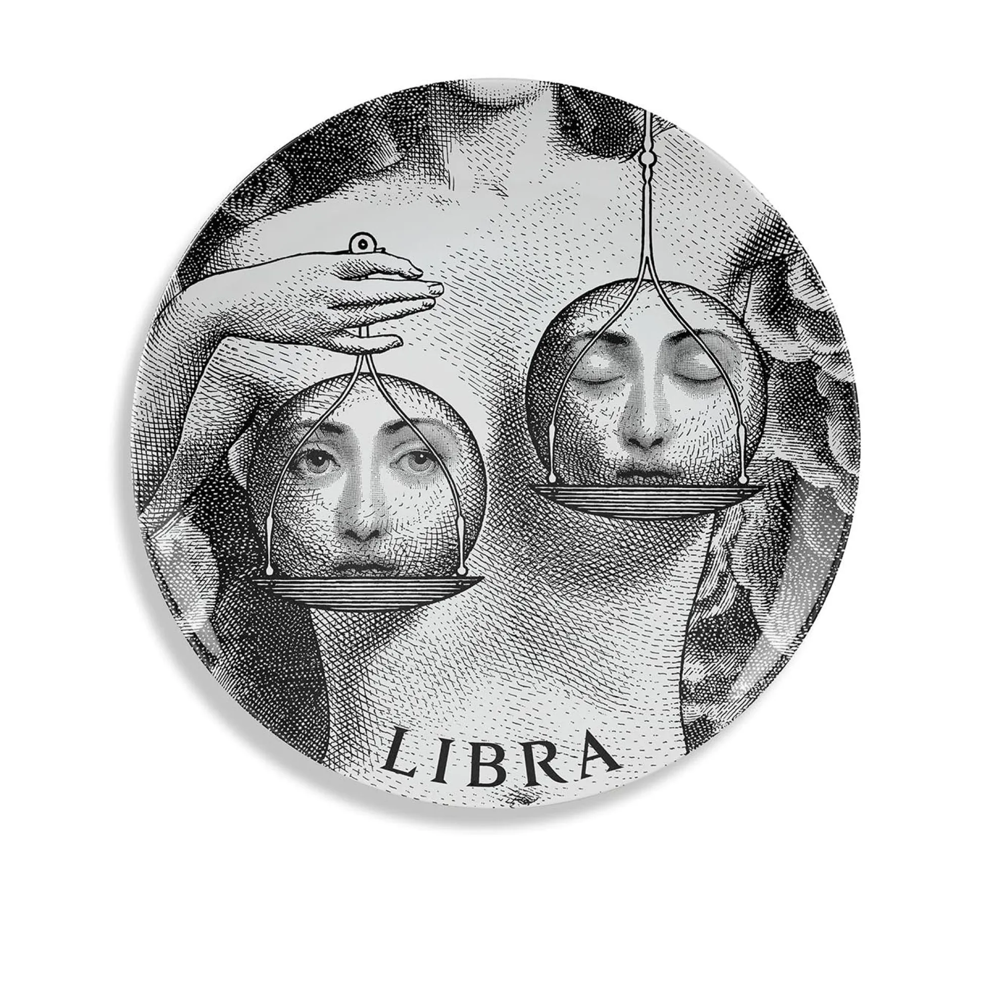 Piatto Zodiaco Bilancia Tema e Variazioni N. 354 - Fornasetti