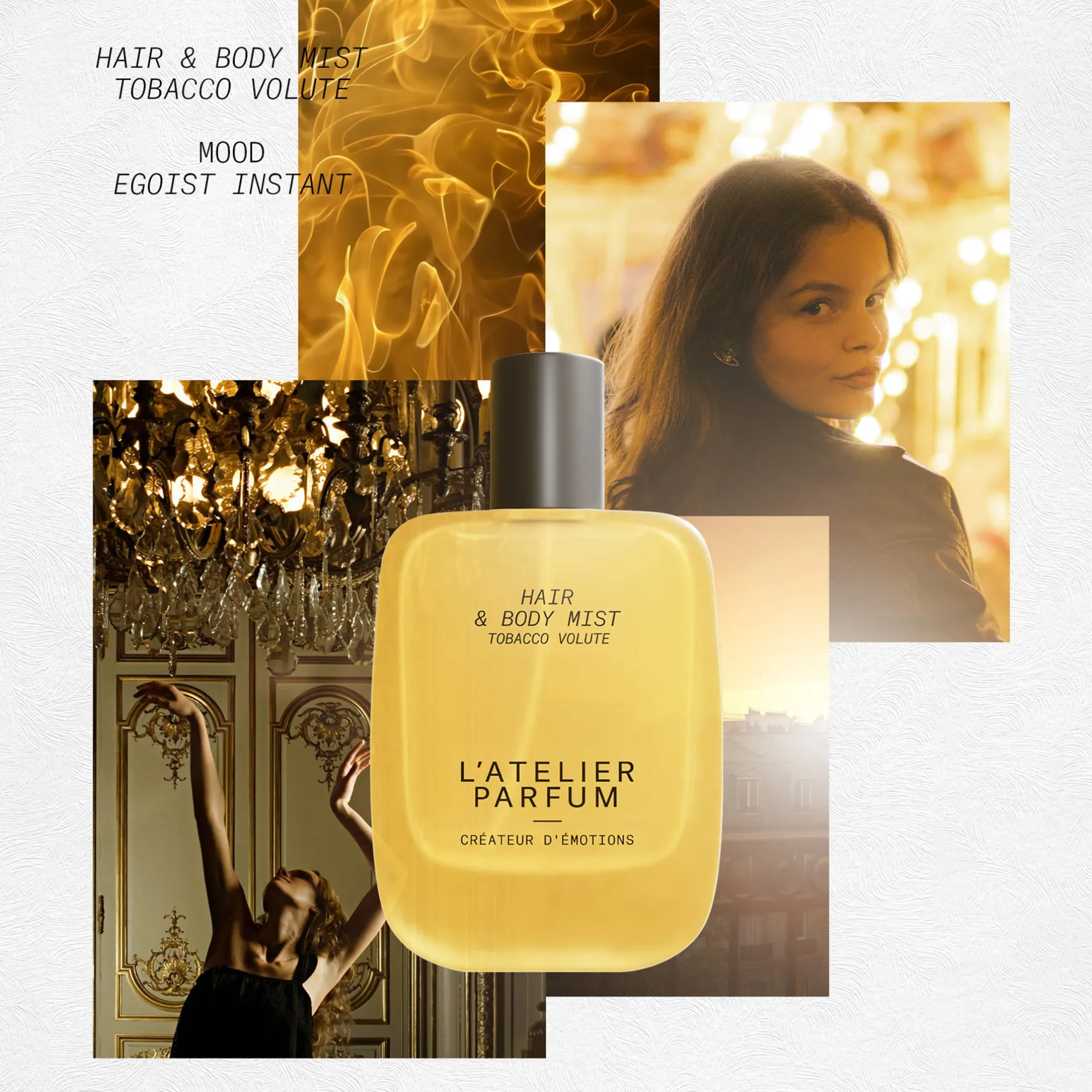 Tobacco Volute Hair and Body Mist- L'Atelier Parfum