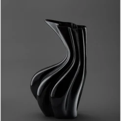 Vaso Sinuo Nero Lucido - Niccolò Poggi Firenze