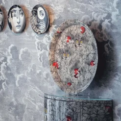 Vassoio Foglie e Civette Diametro 60 cm Exclusive CM70 - Fornasetti